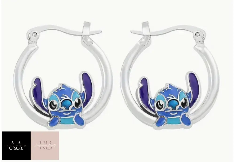 1 Pair Disney Stitch Hoop Earrings