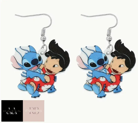 1 Pair Lilo & Stitch Earrings