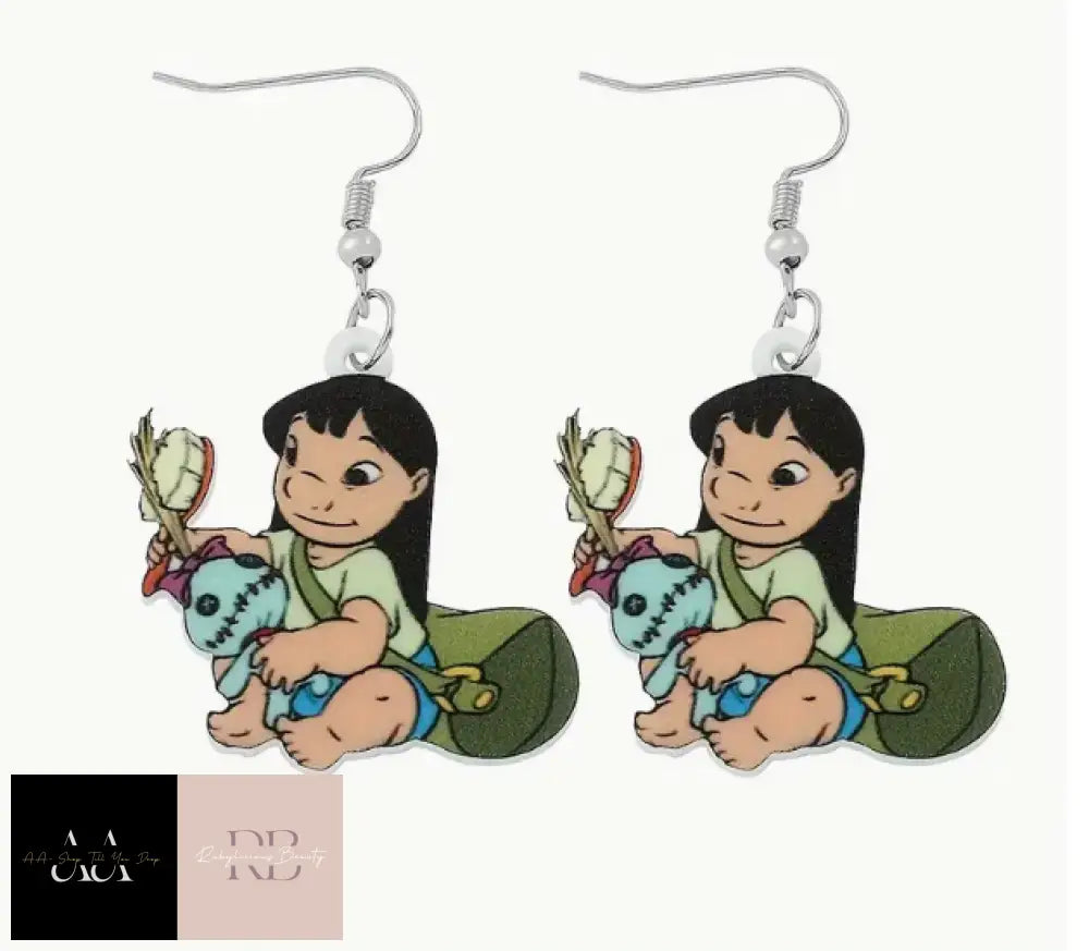 1 Pair Lilo & Stitch Earrings