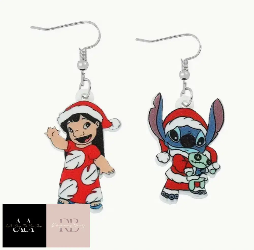 1 Pair Lilo & Stitch Earrings