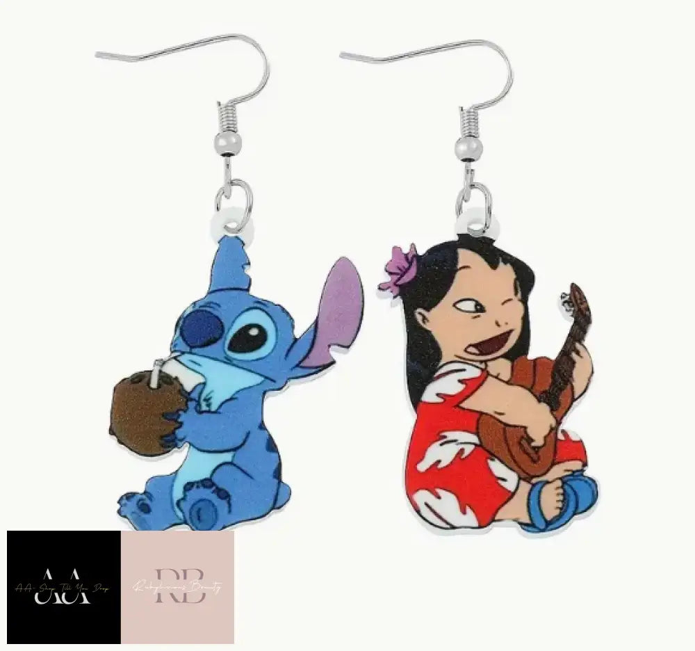 1 Pair Lilo & Stitch Earrings