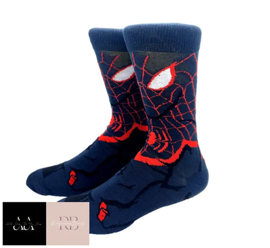 1 Pair Novelty Cartoon Socks - Dark Spiderman