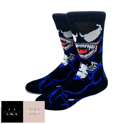 1 Pair Novelty Cartoon Socks - Venom