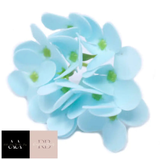 10X Craft Soap Flower - Hyacinth Bean Baby Blue