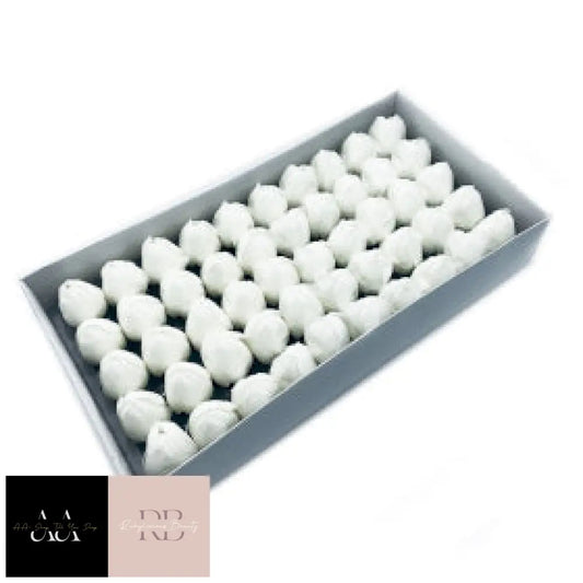 10X Craft Soap Flower - Med Tulip White