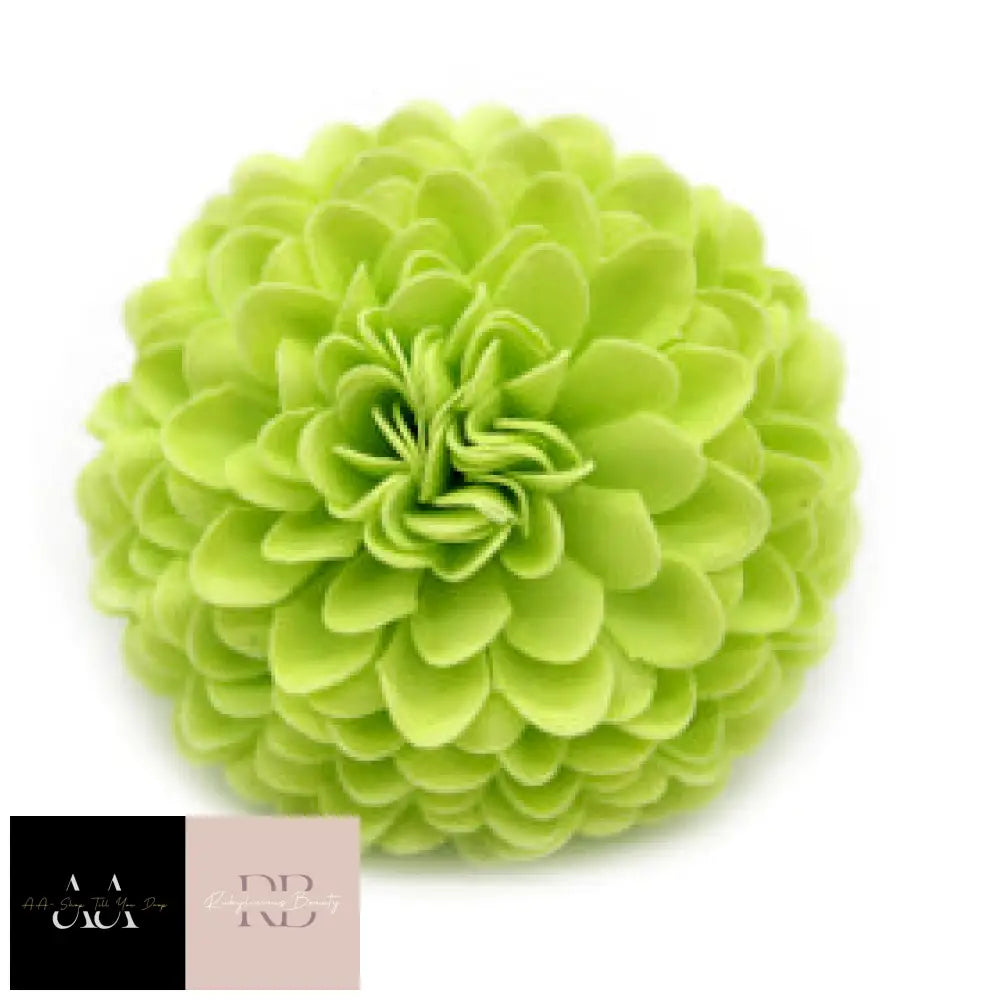 10X Craft Soap Flower - Small Chrysanthemum- Light Green