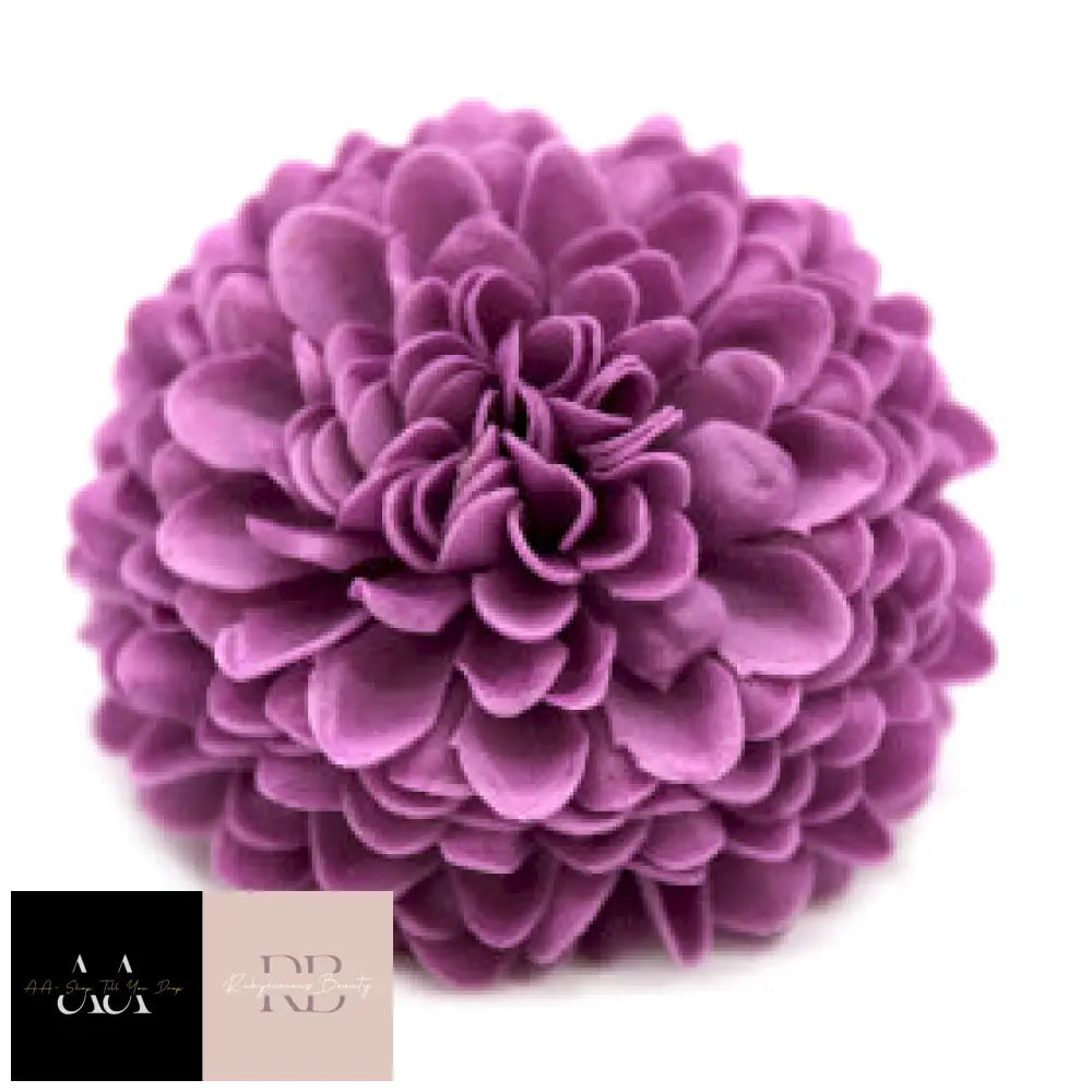 10X Craft Soap Flower - Small Chrysanthemum- Purple