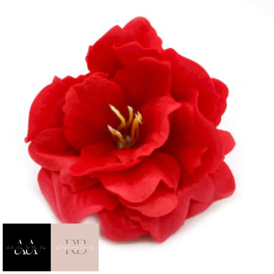 10X Craft Soap Flower - Small Peony Red