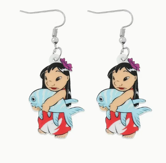 1 Pair Lilo & Stitch Earrings