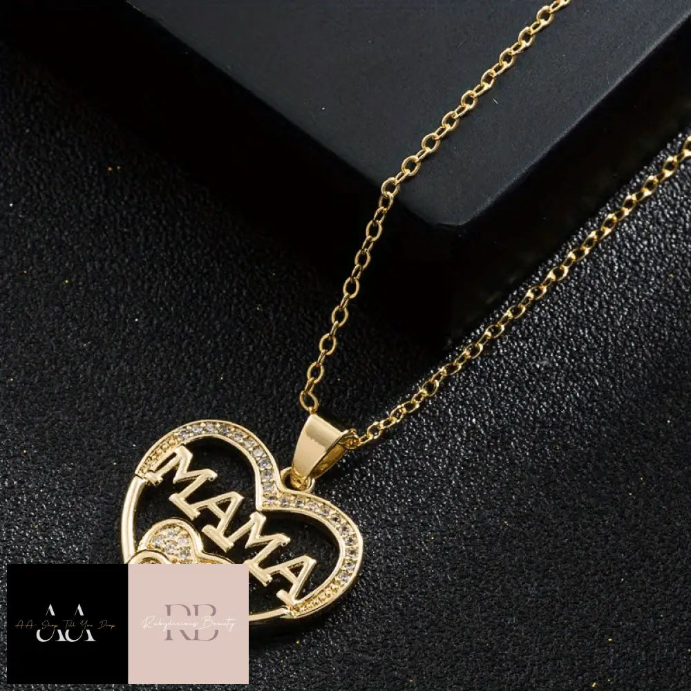 1Pc Delicate Letter Mama Necklace