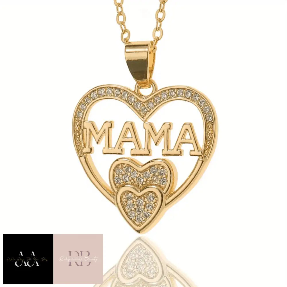 1Pc Delicate Letter Mama Necklace