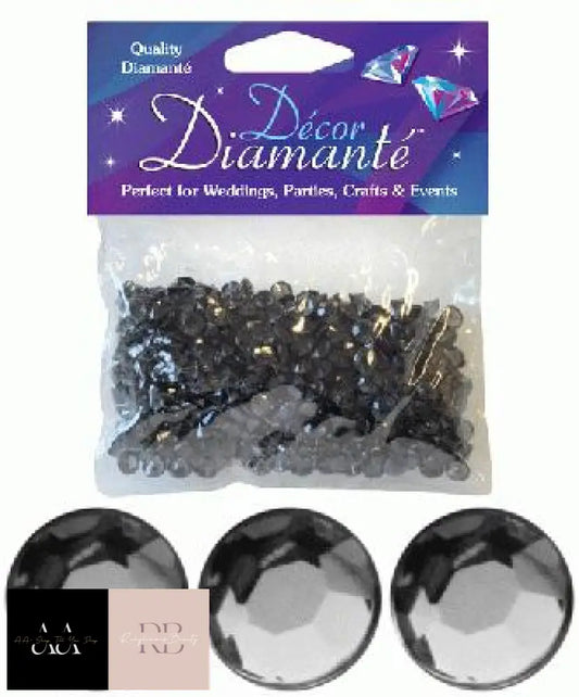 28G Of Black Quarts Diamante Table Scatters