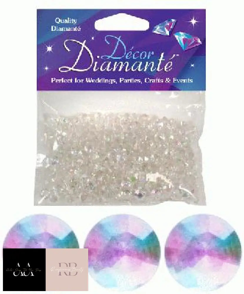 28G Of Iridescent Diamante Table Scatters