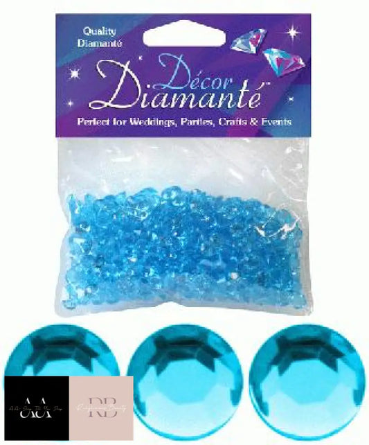 28G Of Pearl Blue Diamante Table Scatters