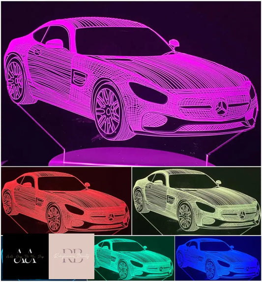3D Illusion Night Lamp Car