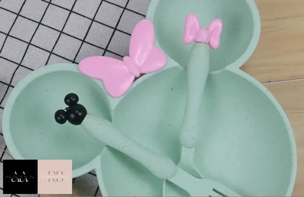 3Pcs/Set Minnie Butterfly Bowl Set