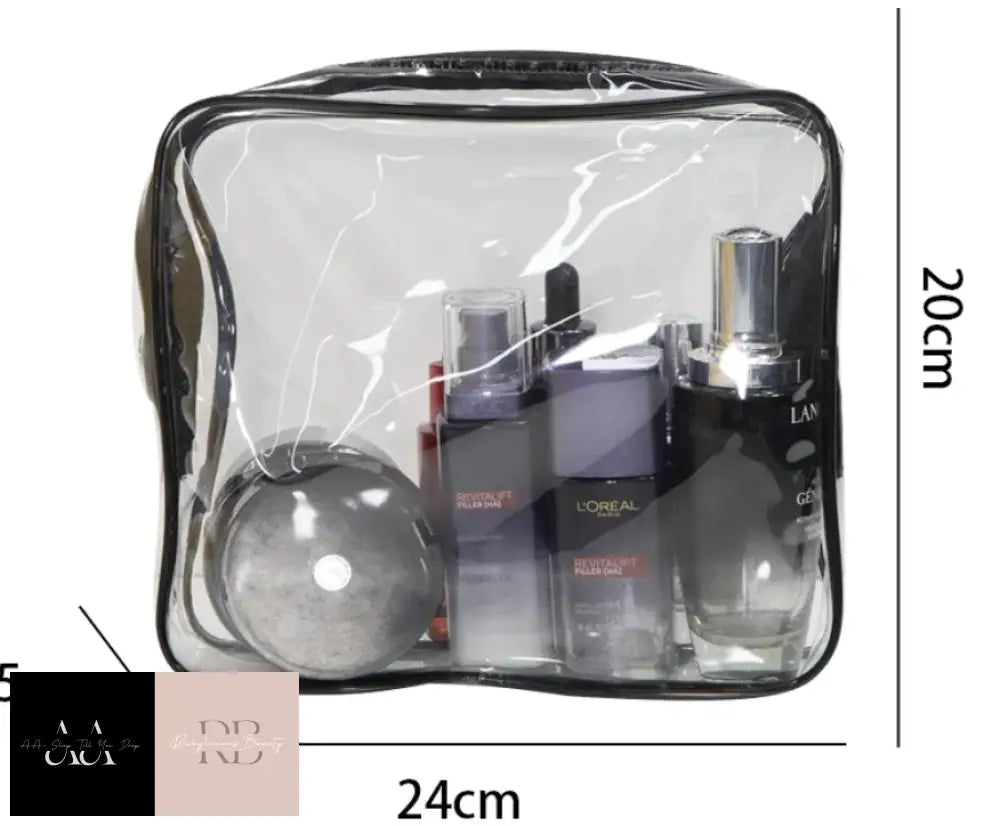 3Pcs Set Transparent Pvc Toiletry Bags