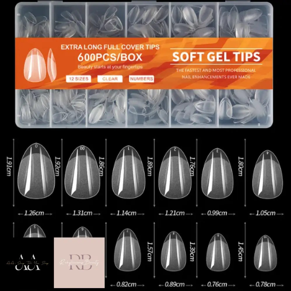 600Pcs Full Cover Press On Nail Tips