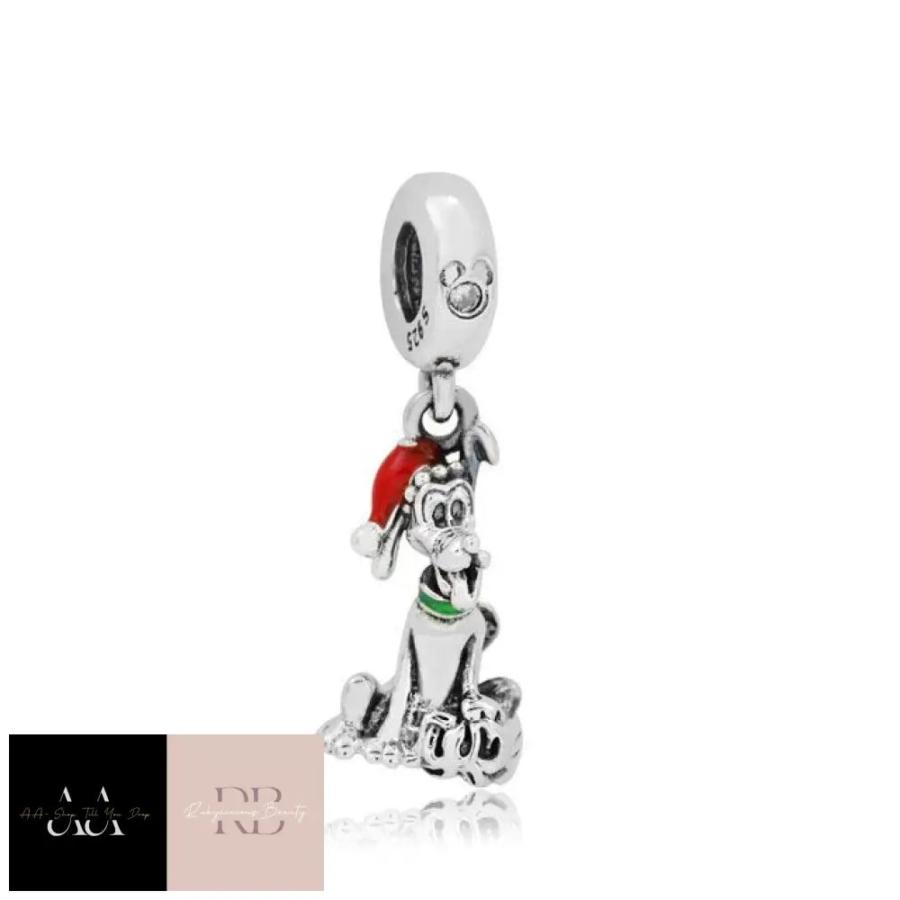 925 Solid Silver Bead Charms - Choice Of Design Christmas Pluto