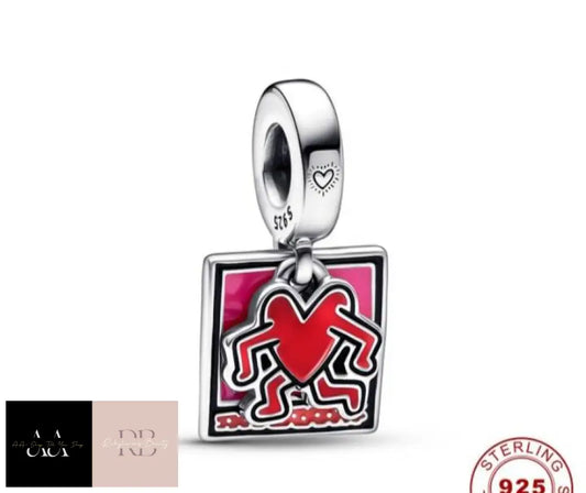 925 Sterling Silver Charm - Run Away Heart