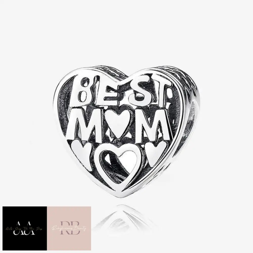 925 Sterling Silver Charms - Choice Of Design Best Mom