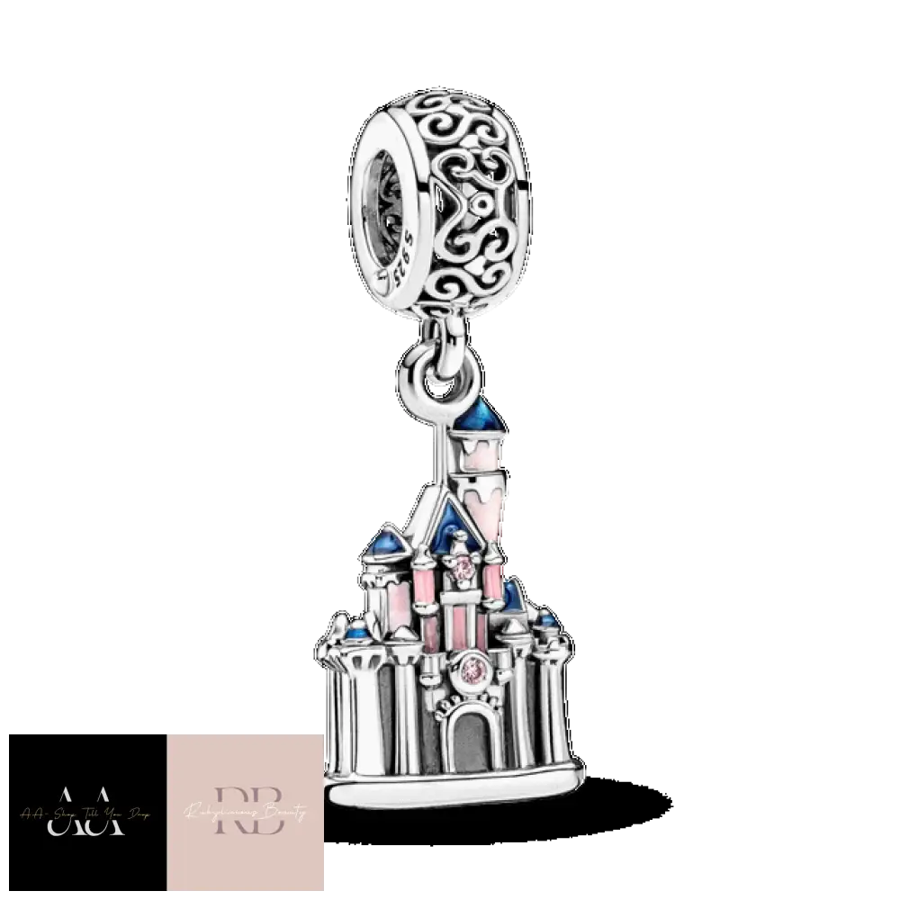 925 Sterling Silver Charms - Choice Of Design Disney Castle