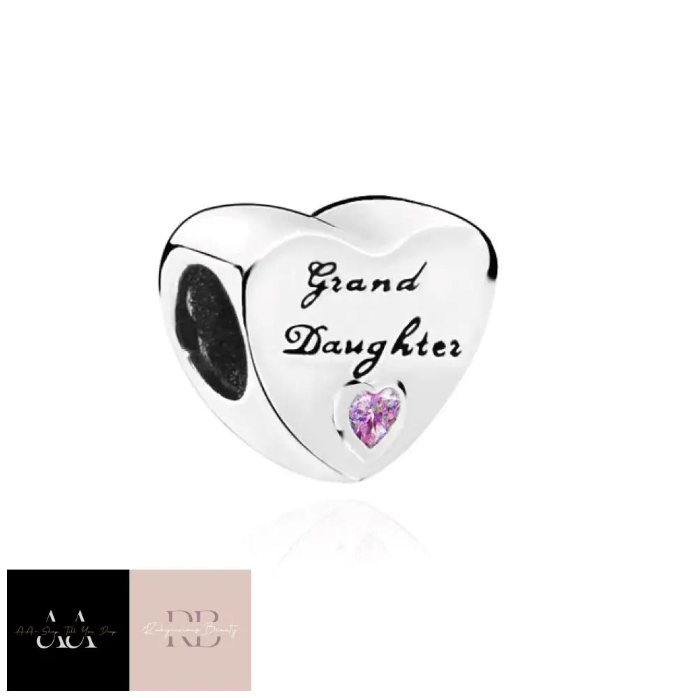 925 Sterling Silver Charms - Choice Of Design Grand Daughter