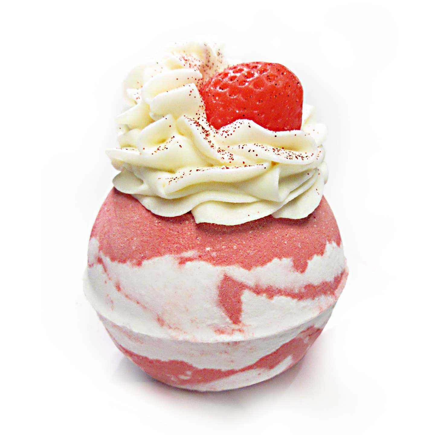 Handmade Strawberry Prosecco Cocoa Shea Butter Bath Bomb