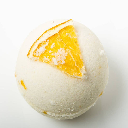 Orange, Basil and Lime Bath Bomb with Nourishing Apricot Kernel Oil