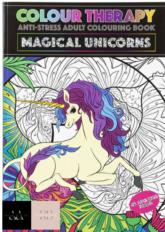 A4 Colour Therapy Book Magical Unicorn - 48 Pages