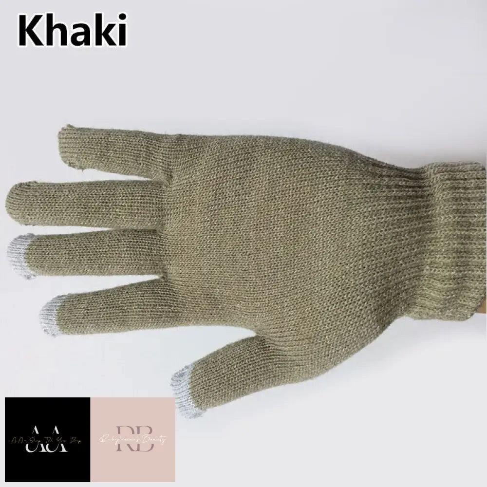 Adults Magic Gloves Stretch - Unisex One Size Choice Of Colour Khaki