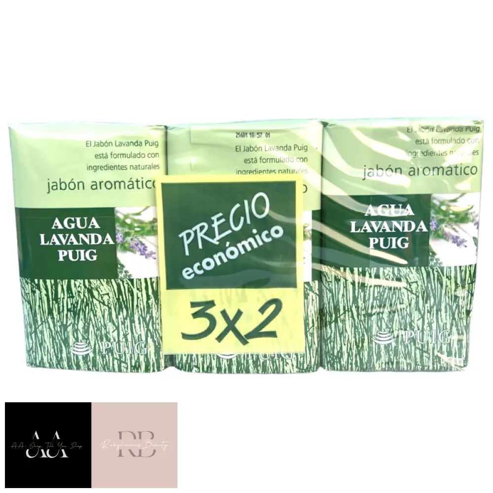 Agua Lavanda Puig - Original Bars Of Soap 3 Pack