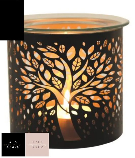 Aroma Black Tree Of Life Jar Sleeve & Wax Melt Warmer