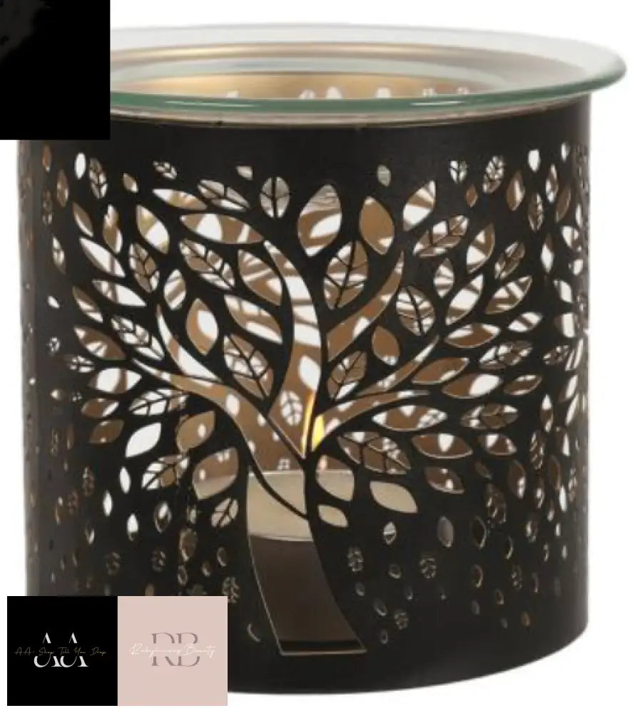 Aroma Black Tree Of Life Jar Sleeve & Wax Melt Warmer