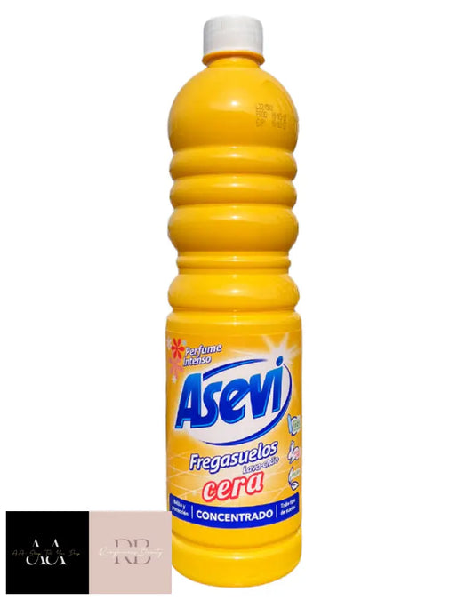 Asevi Floor Cleaner Citrus Cera With Self-Shine 1 Litre - Non-Slip Yellow