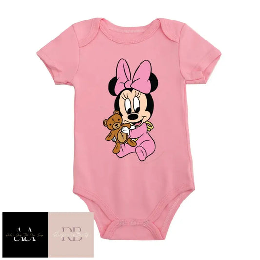 Baby Minnie Vest - Pink Choice Of Design - 3M To 24M 0 - 3 / Dp0021 - Fs
