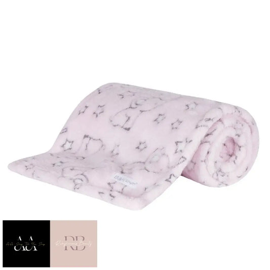 Baby Pink Elephant Jacquard Blanket