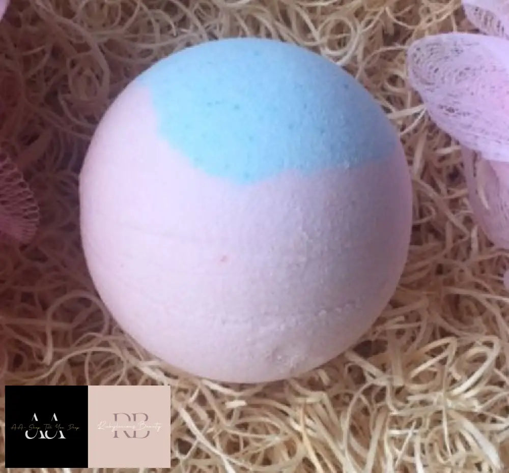 Baby Powder Bath Bomb - Pink With A Touch Of Blue