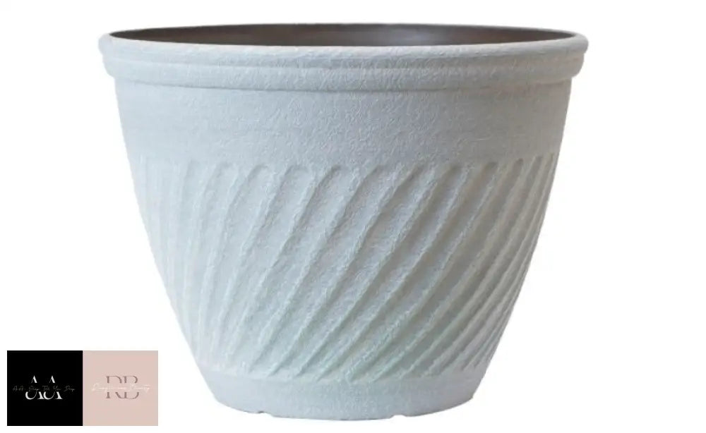 Bali Planter 12Inch - Antique Beige