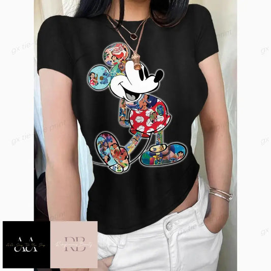 Basic Short Sleeve Women’s T-Shirt - Disney Mickey S/3Xl