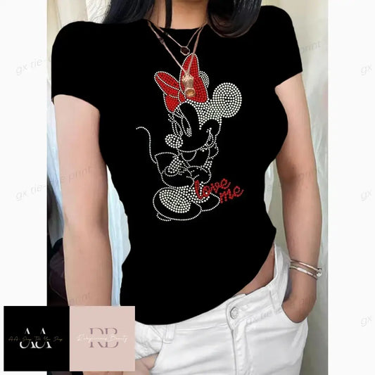 Basic Short Sleeve Women’s T-Shirt - Disney Minnie S/3Xl