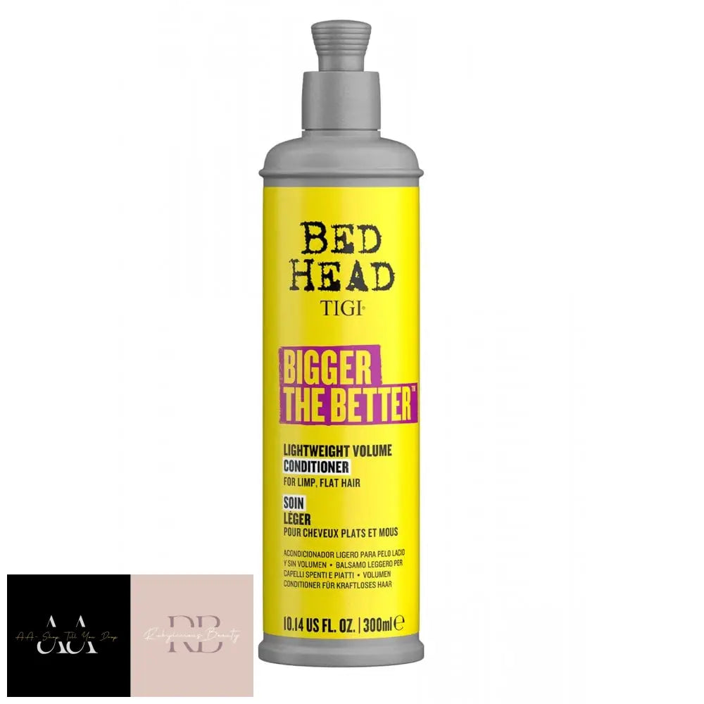 Bed Head Bigger The Better Hair Conditioner 300Ml Lightweight Volume Limp/Flat