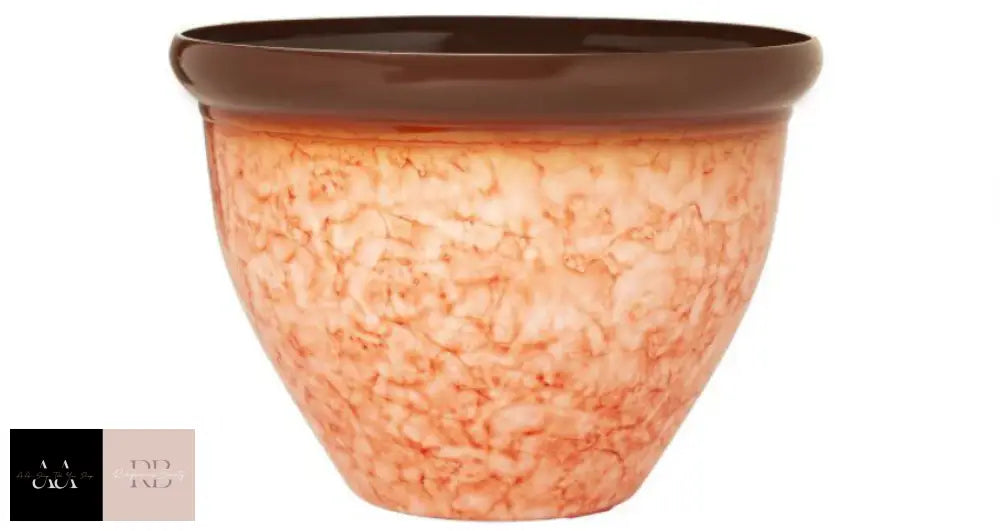 Bell Planter Squat 31Cm - Petal Orange