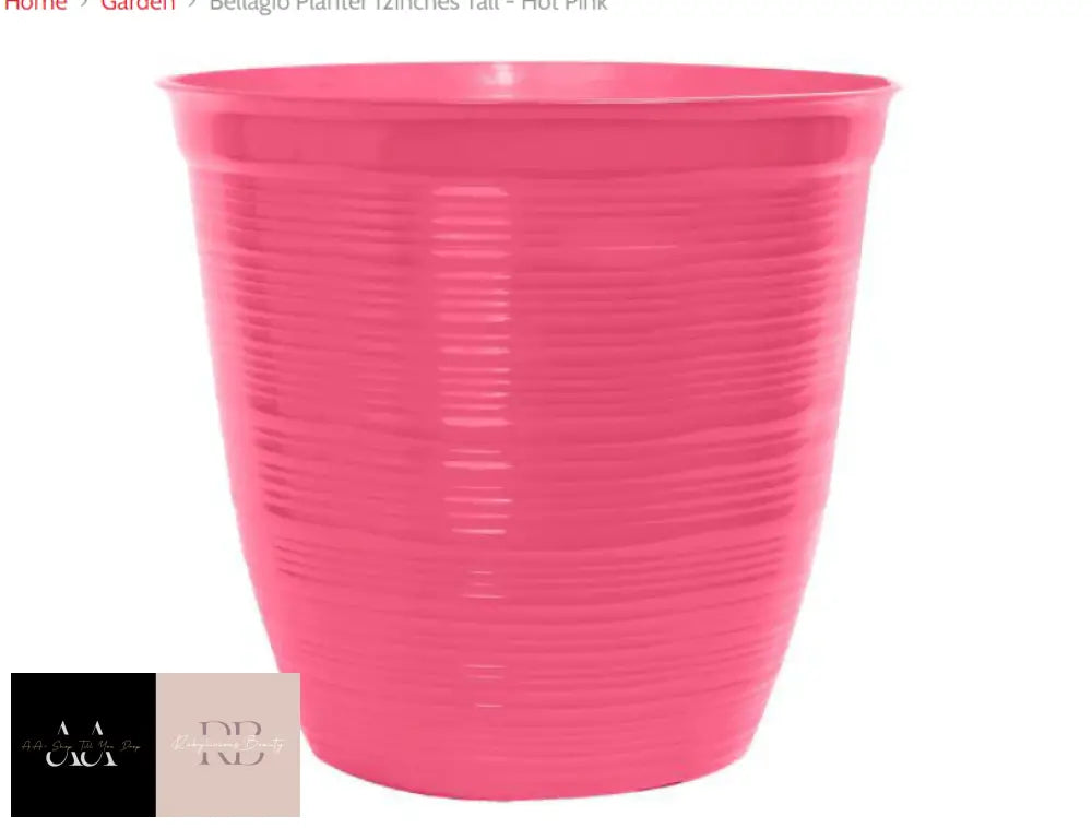 Bellagio Planter 12Inches Tall - Hot Pink