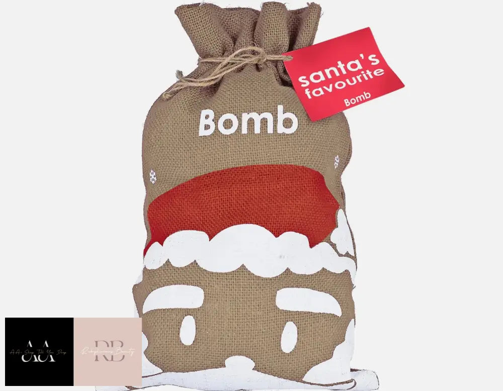 Bomb Cosmetics Santa’s Favourite Handmade Hessian Sack Bath Blaster Gift Pack