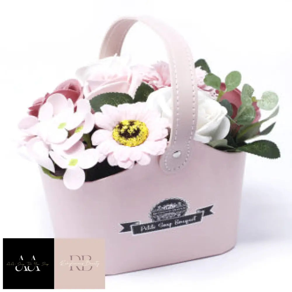 Bouquet Petite Basket - Peaceful Pink