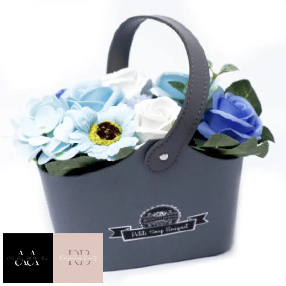 Bouquet Petite Basket - Soothing Blues