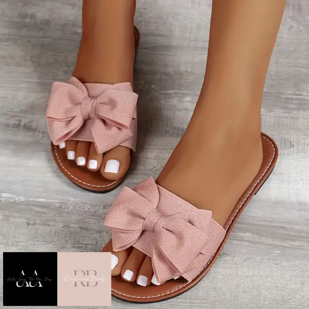 Bow Flats - Pink Sandals