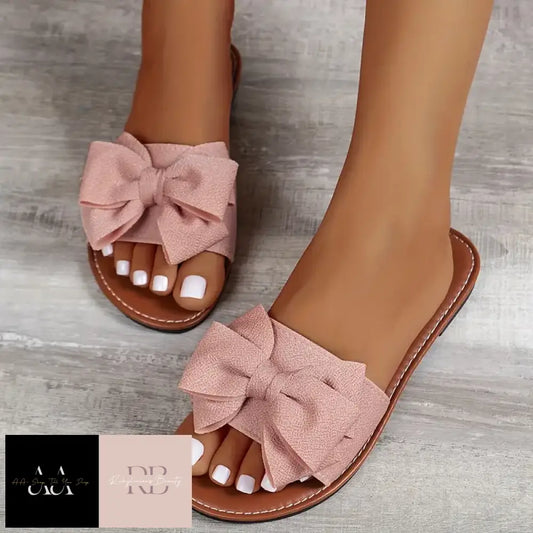 Bow Flats - Pink Sandals