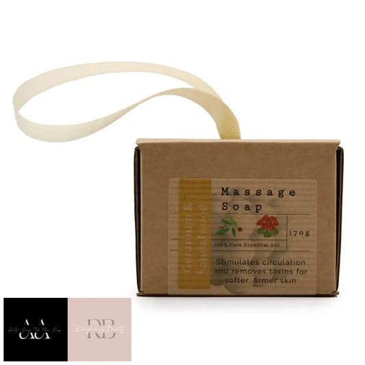 Boxed Single Massage Soaps - Geranium & Sandalwood